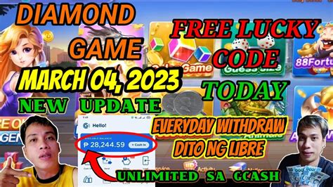 MARCH 15, 2024 DIAMOND GAME FREE LUCKY CODE .
